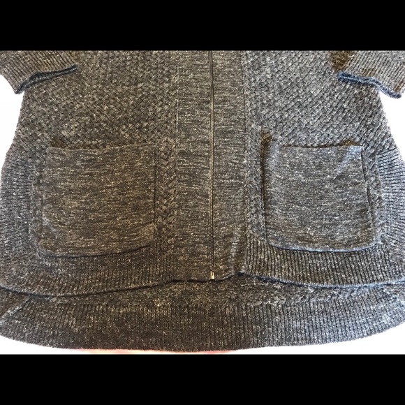 Caslon V-Neck Tunic Zip Cardigan - Picture 3 of 7